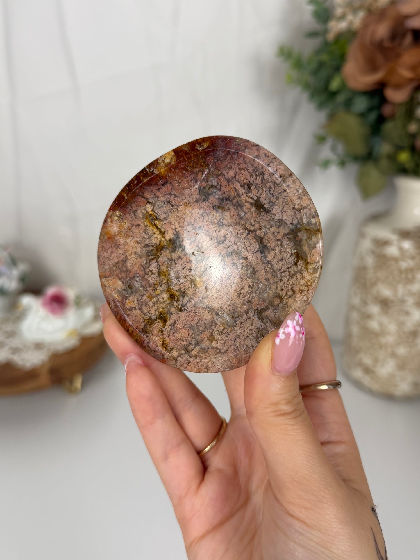 Pink Agate Bowl (20A)