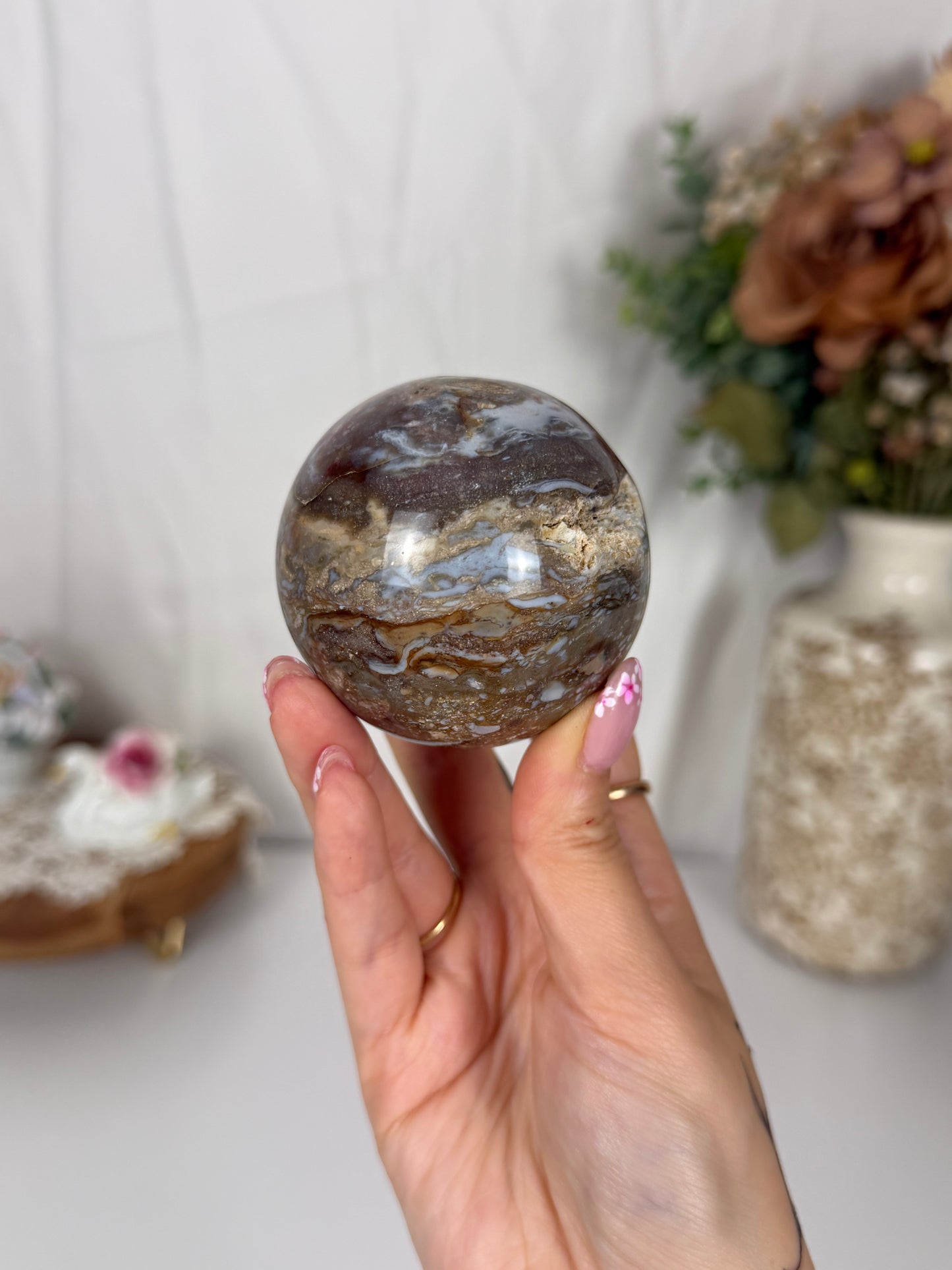 Earthy Rose Sea Jasper Sphere (34)
