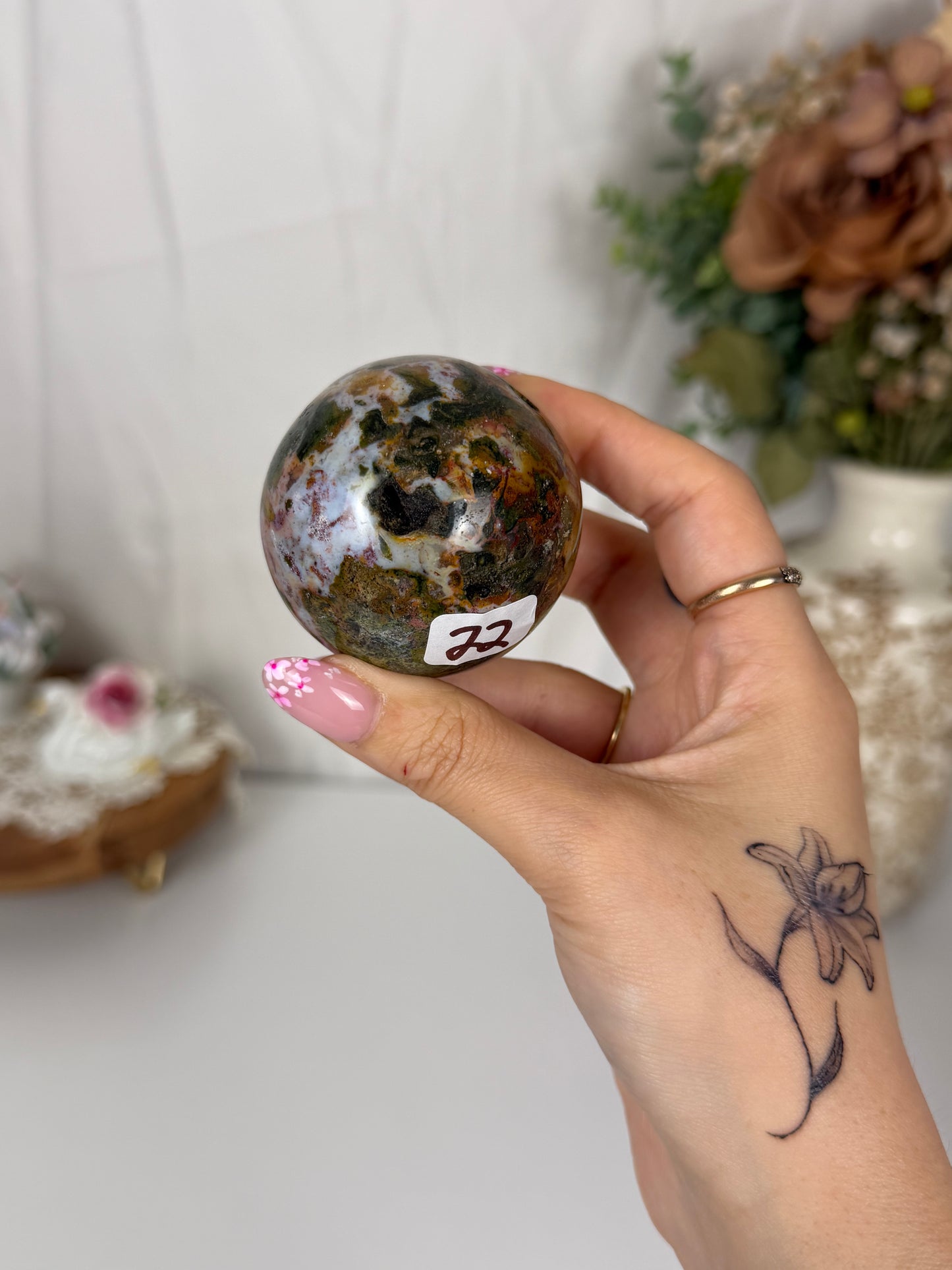 Cosmic Forest Sea Jasper Sphere (22)