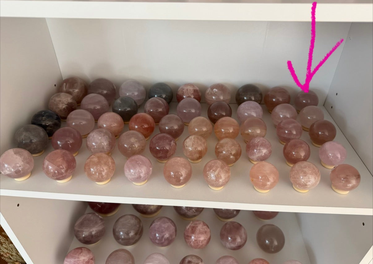 *Star Rose Quartz Sphere (20Q)