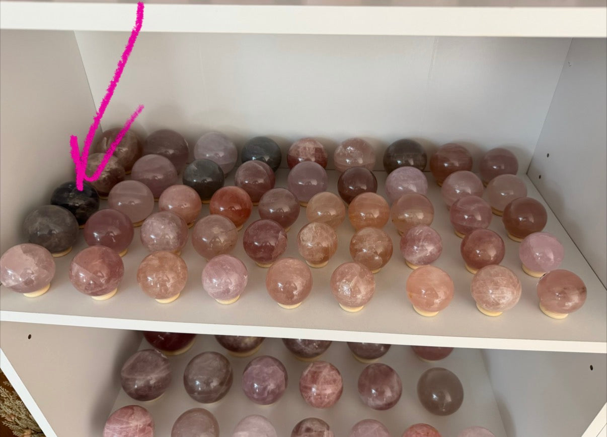 Midnight Blue Rose Quartz Sphere (22)