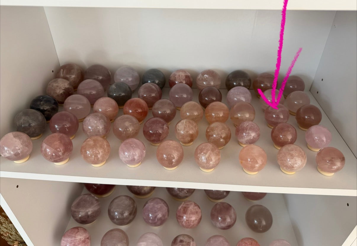 *Star Rose Quartz Sphere (15Z)