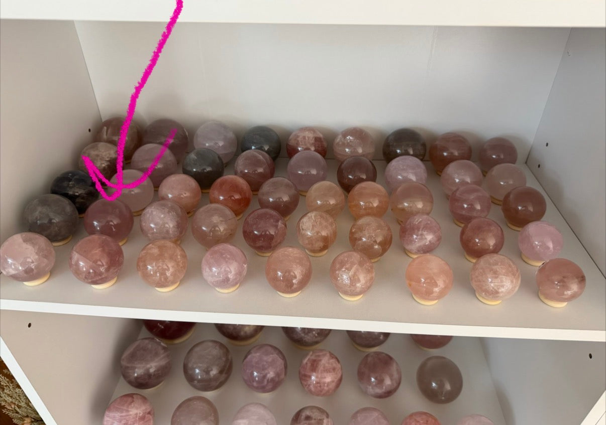 *Moody Star Rose Quartz Sphere (20D)