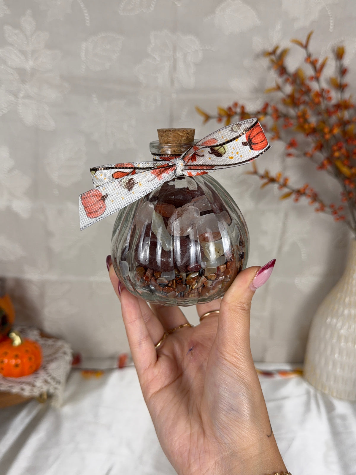 Fall Pumpkin Tumble Jar (38W)