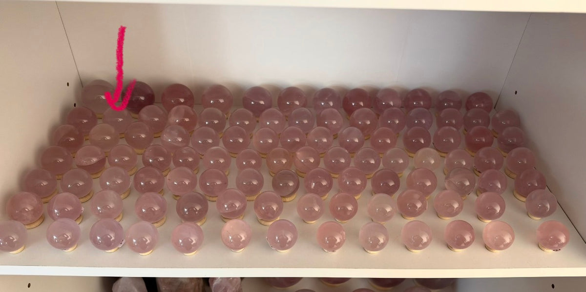 *Juicy Lilac Star Rose Quartz Sphere (18A)