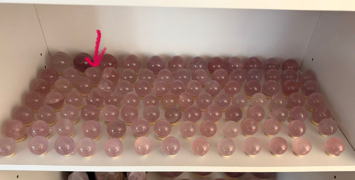 *Juicy Star Rose Quartz Sphere (18G)