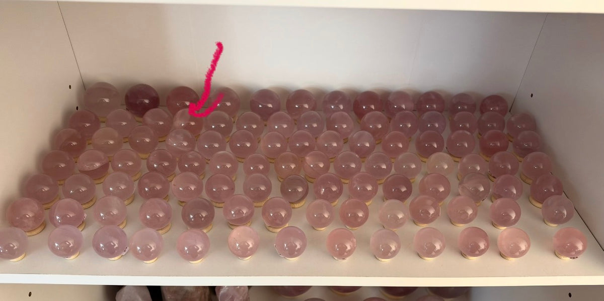 *Juicy Star Rose Quartz Sphere (18C)