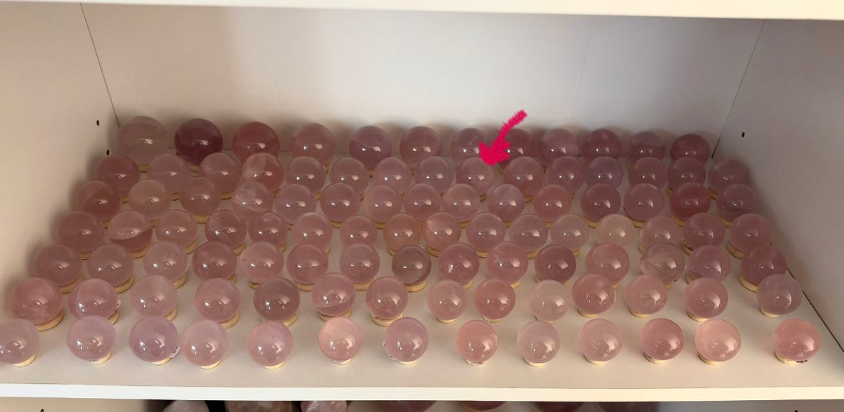 *Juicy Star Rose Quartz Sphere (18M)