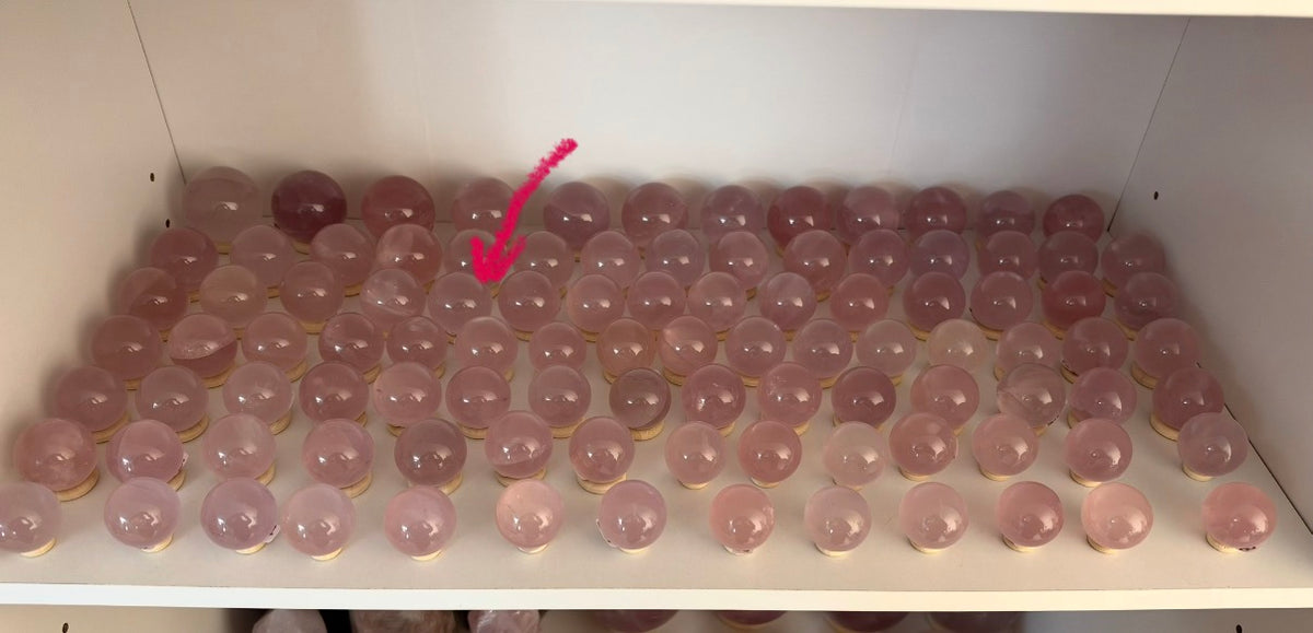 *Juicy Star Rose Quartz Sphere (15H)