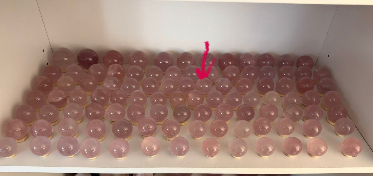 *Juicy Star Rose Quartz Sphere (14F)