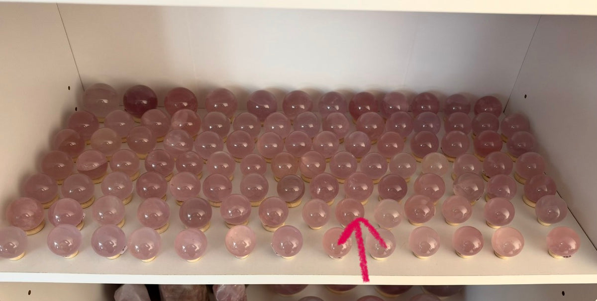 *Extra Juicy Mini Star Rose Quartz Sphere (10M)