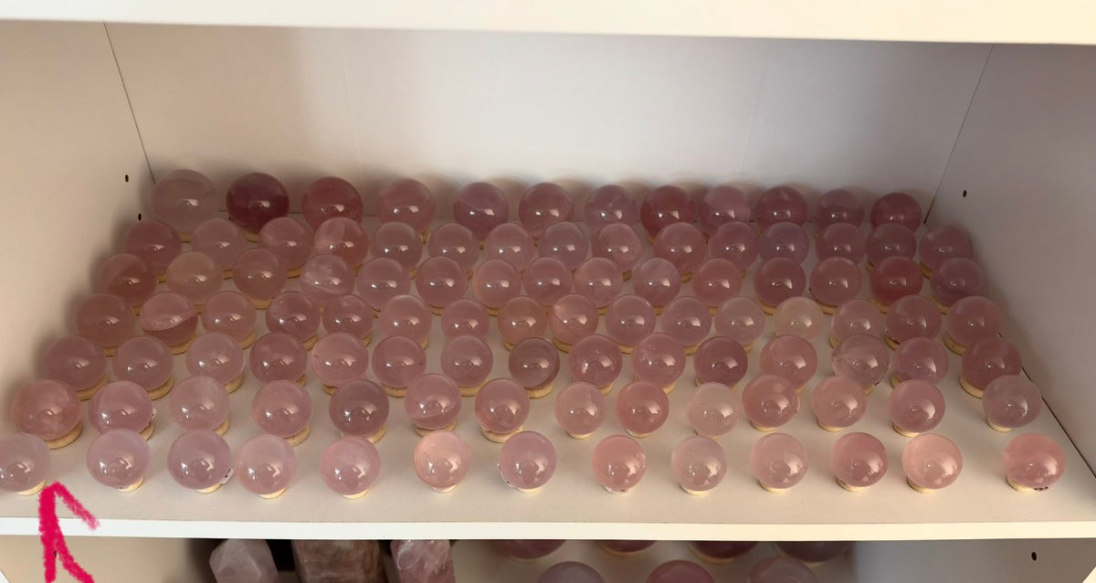 *Extra Juicy Mini Star Rose Quartz Sphere (10A)