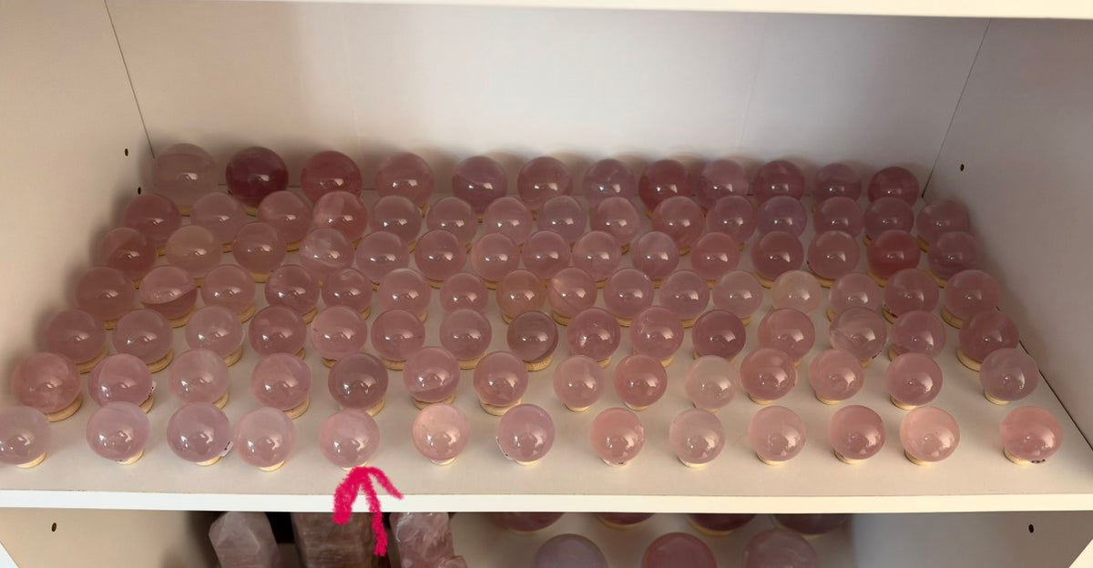*Extra Juicy Mini Star Rose Quartz Sphere (10X)