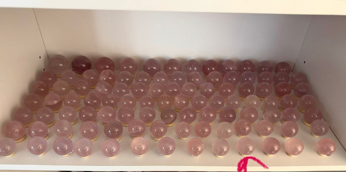 *Extra Juicy Mini Star Rose Quartz Sphere (8D)