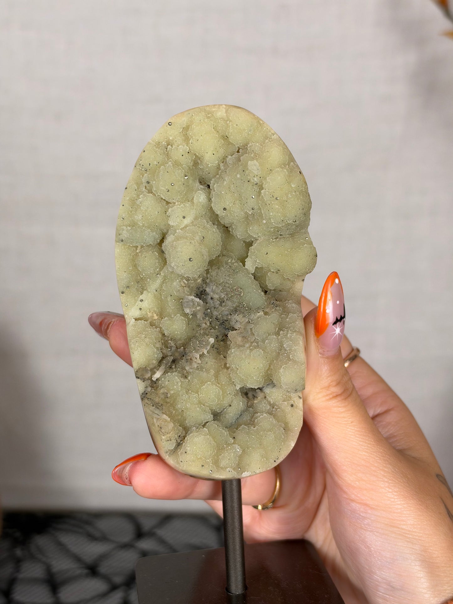 Green Druzy Jasper with Pyrite (56x)