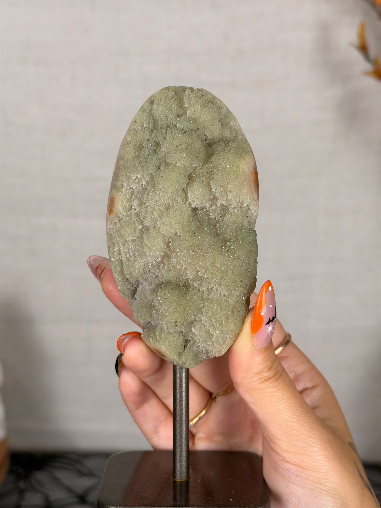 Green Druzy Jasper with Pyrite (48)