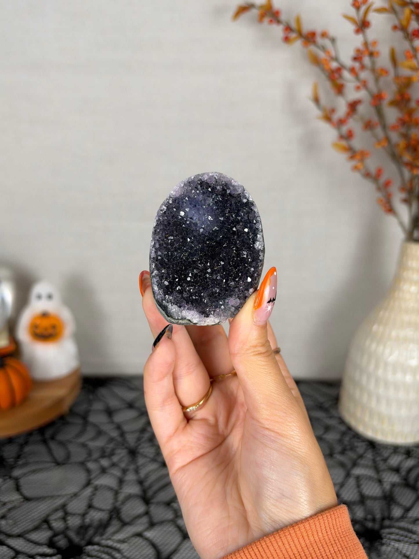 Black/Purple Galaxy Amethyst Cutbase (12x)