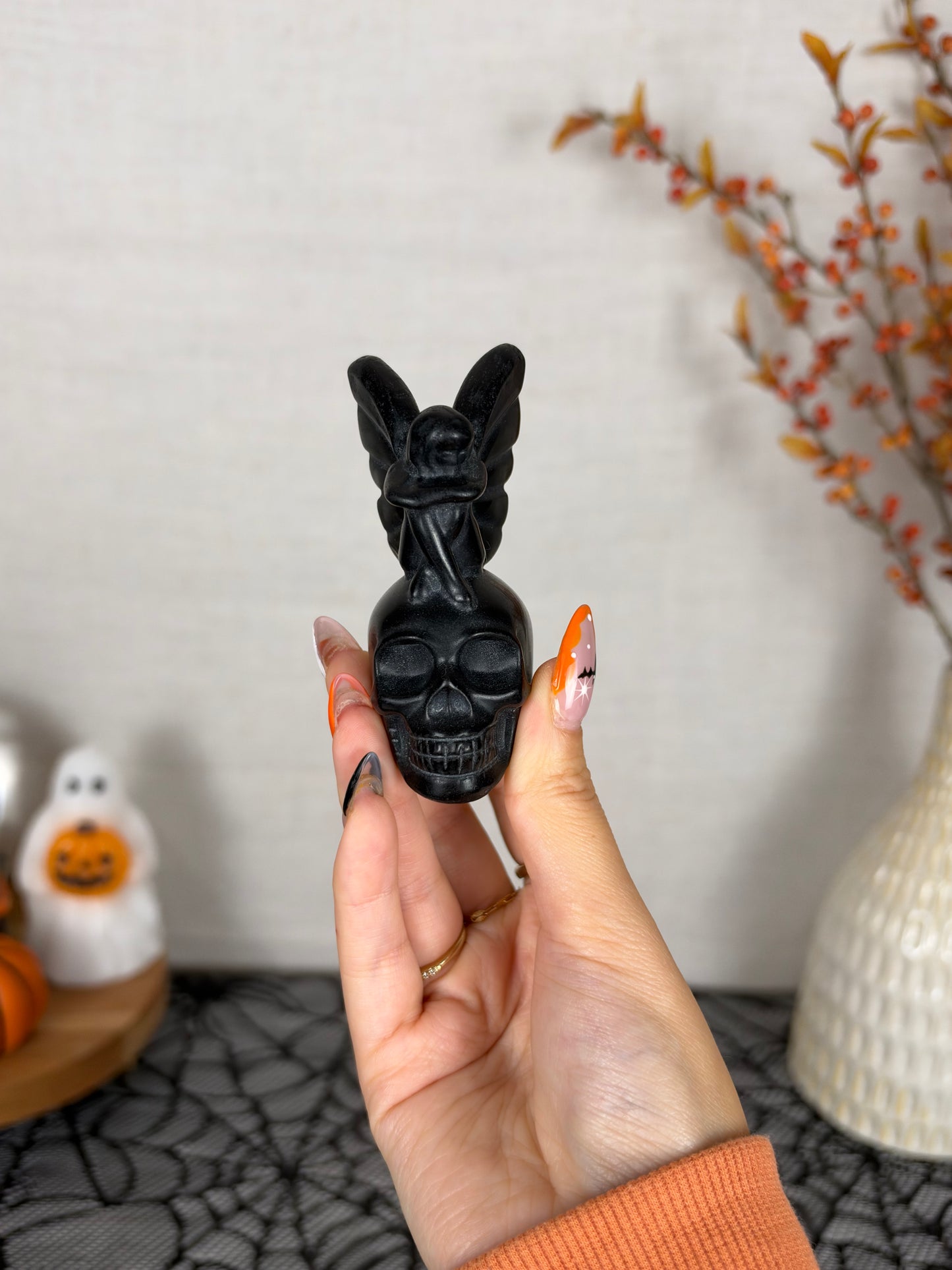 Intuitively Chosen Obsidian Fairy Skull (20)