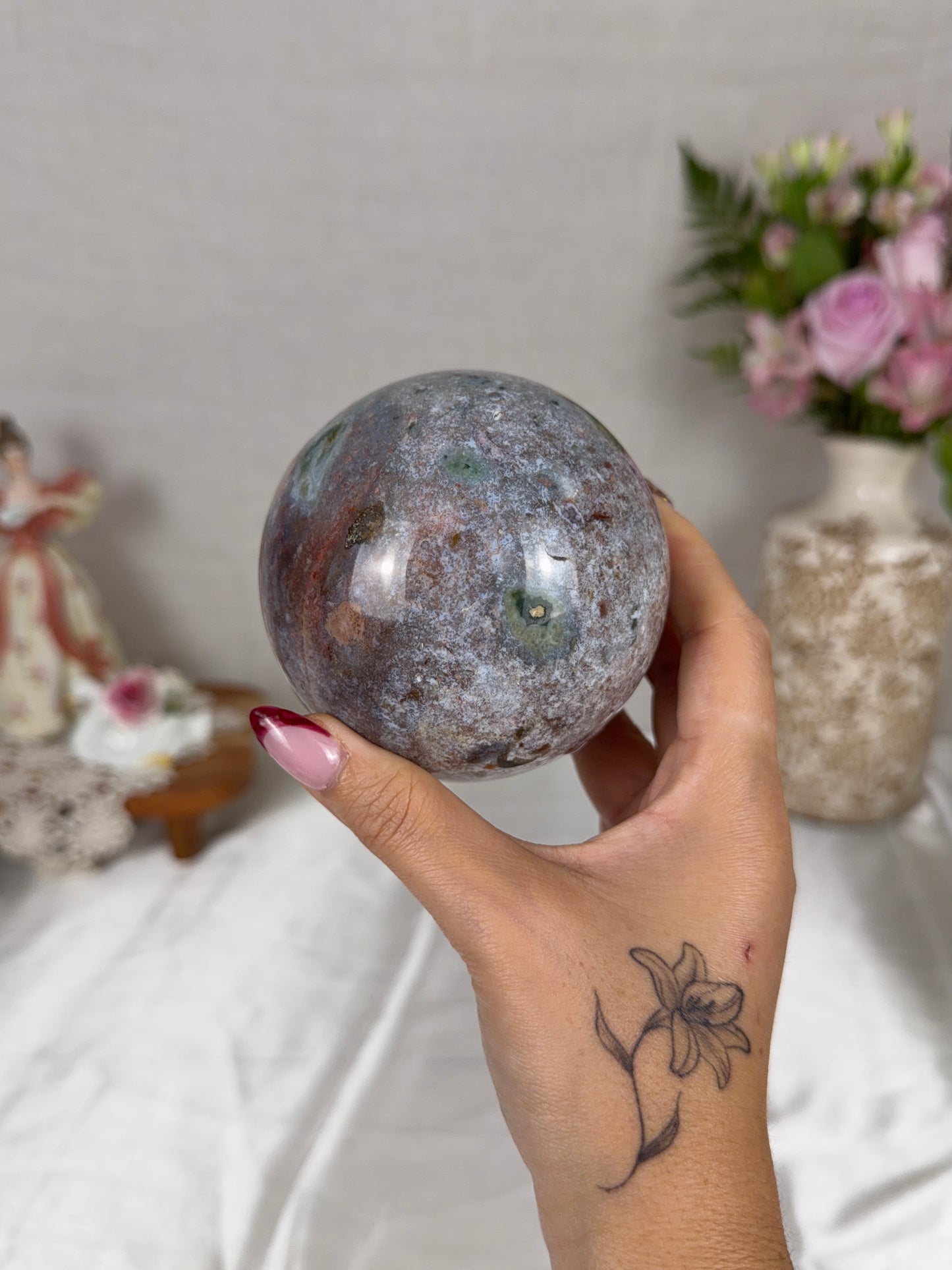 Galaxy Sea Jasper Sphere 86mm (114)