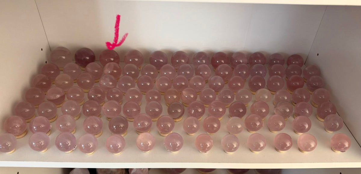 *Juicy Star Rose Quartz Sphere (28B)