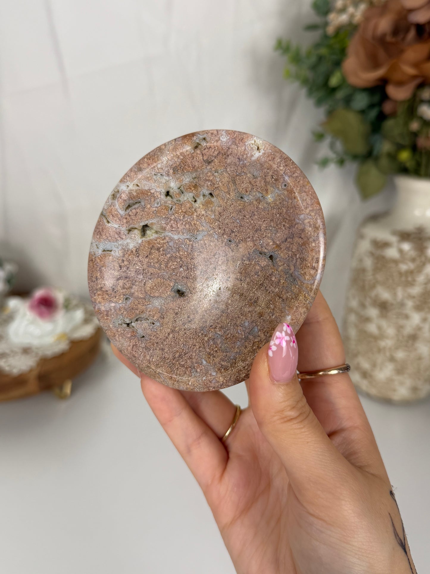 Pink Agate Bowl (30B)