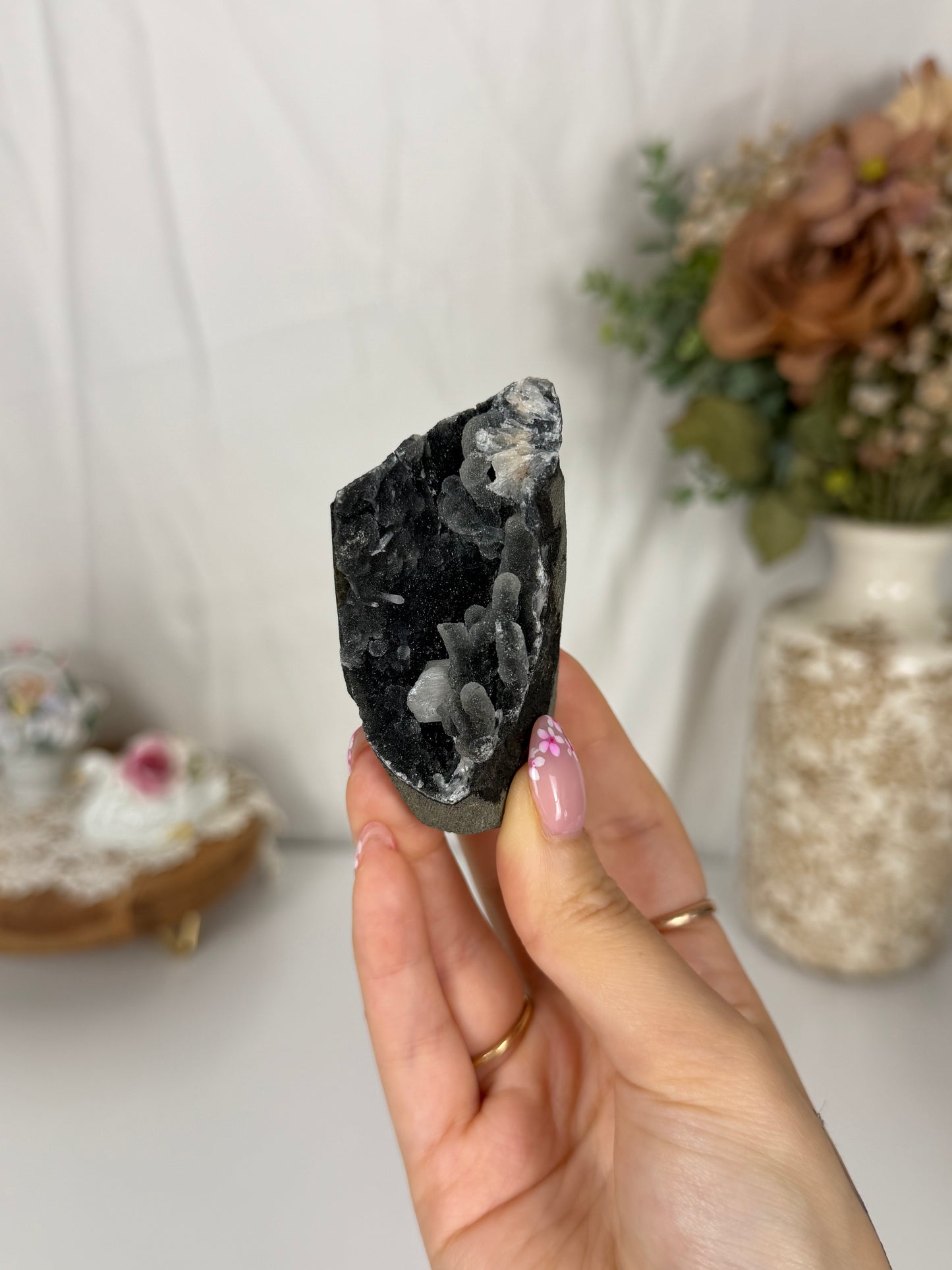 Black/Blue Chalcedony Freeform (18)