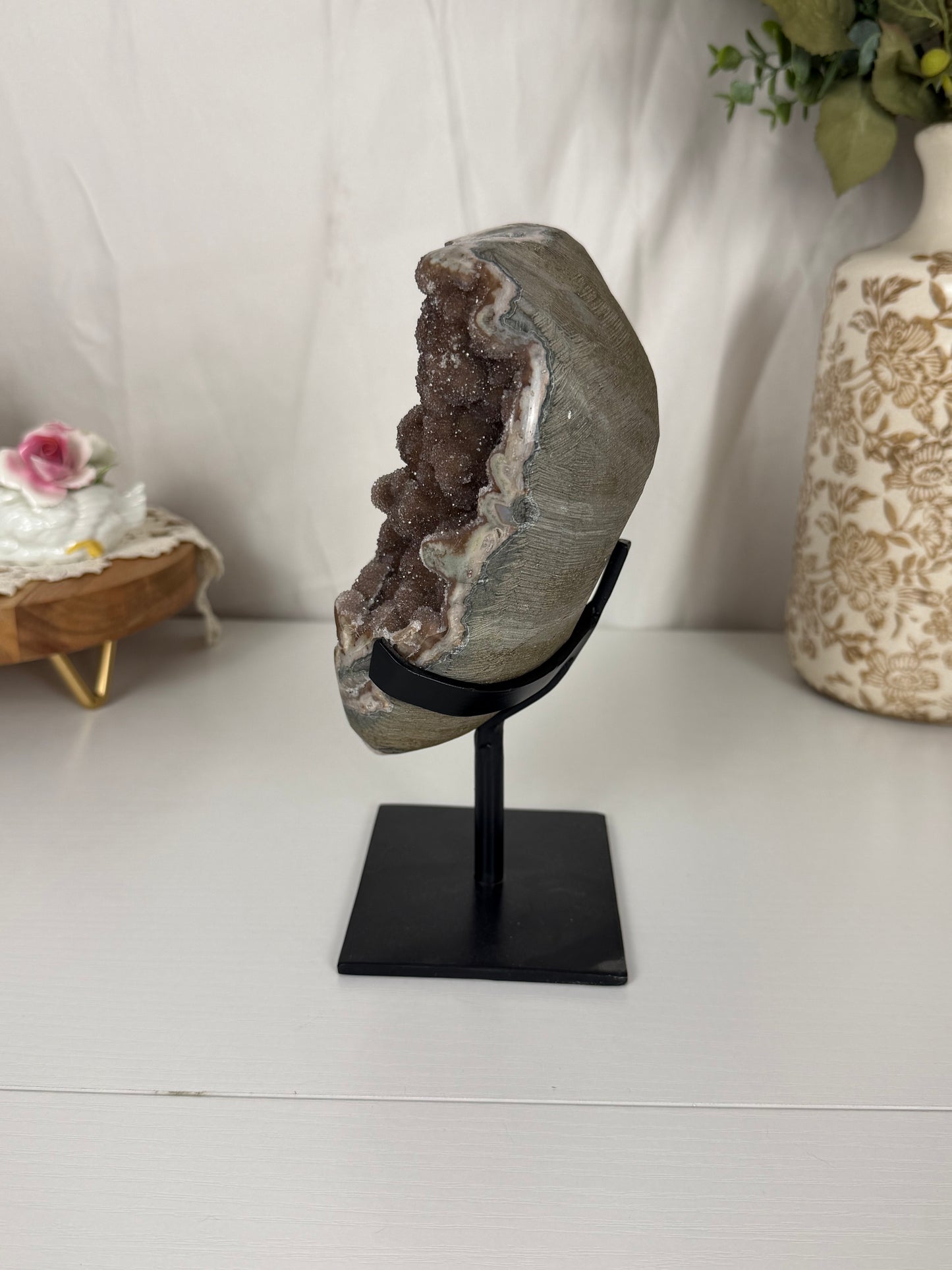 Statement Brown Amethyst Freeform on Stand (185D)
