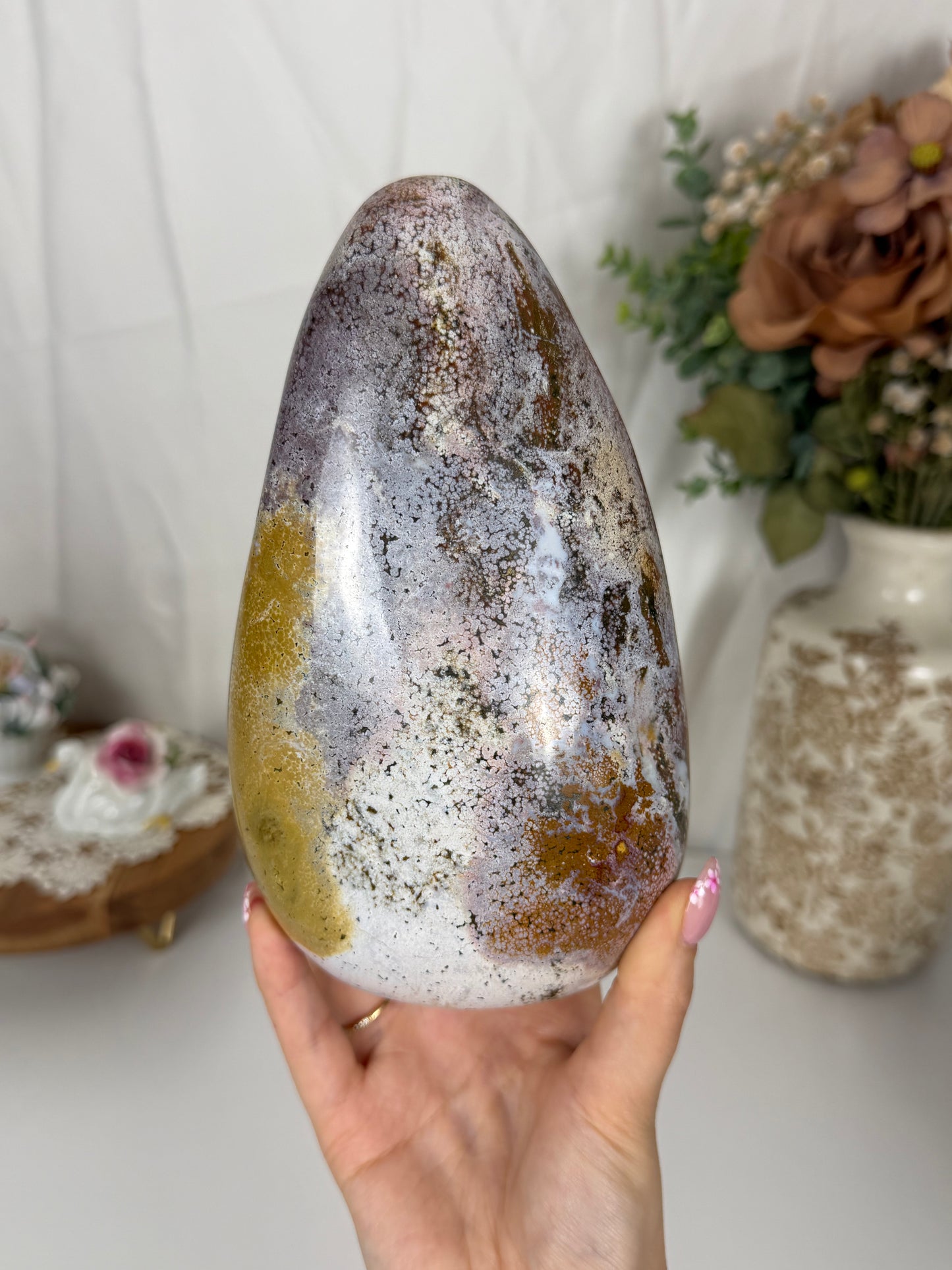 Large Lavender Sea Jasper Freeform (180)