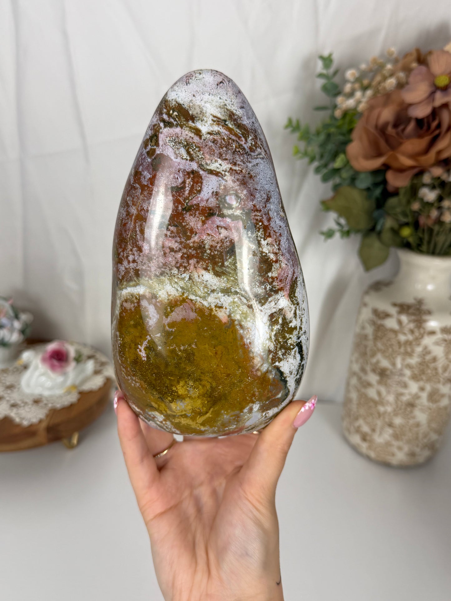 Large Lavender Sea Jasper Freeform (180)