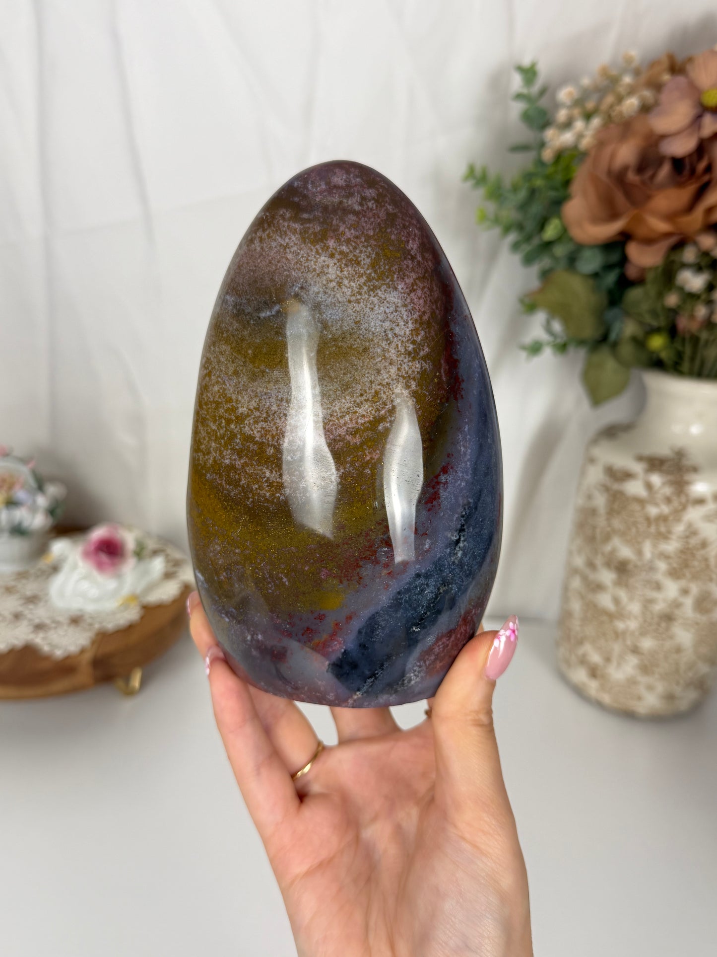 Large Moody Sea Jasper Freeform (126)