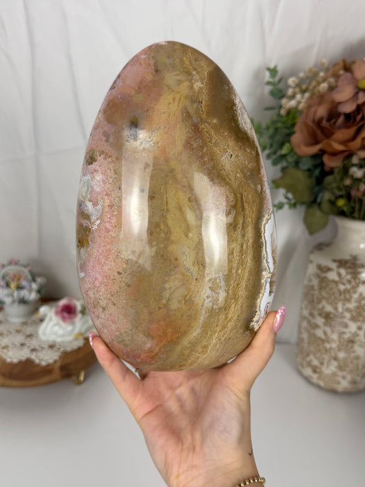 XL Sandy Pink Sea Jasper Freeform (230)