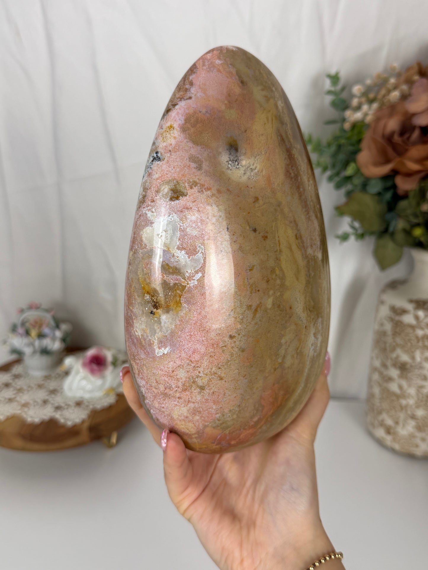 XL Sandy Pink Sea Jasper Freeform (230)