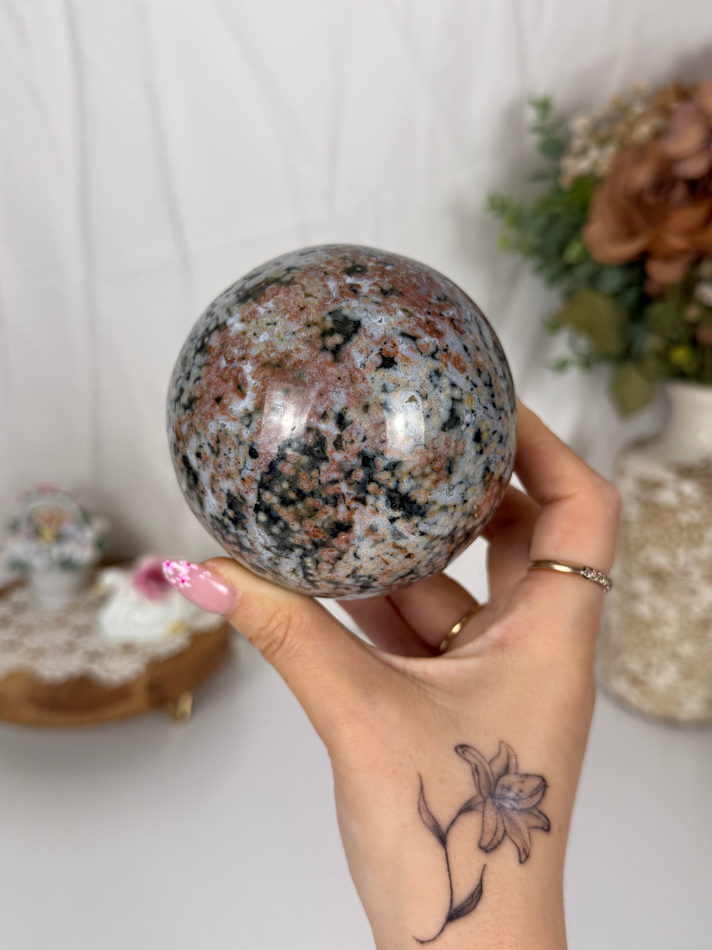 Orby Sea Jasper Sphere (90)