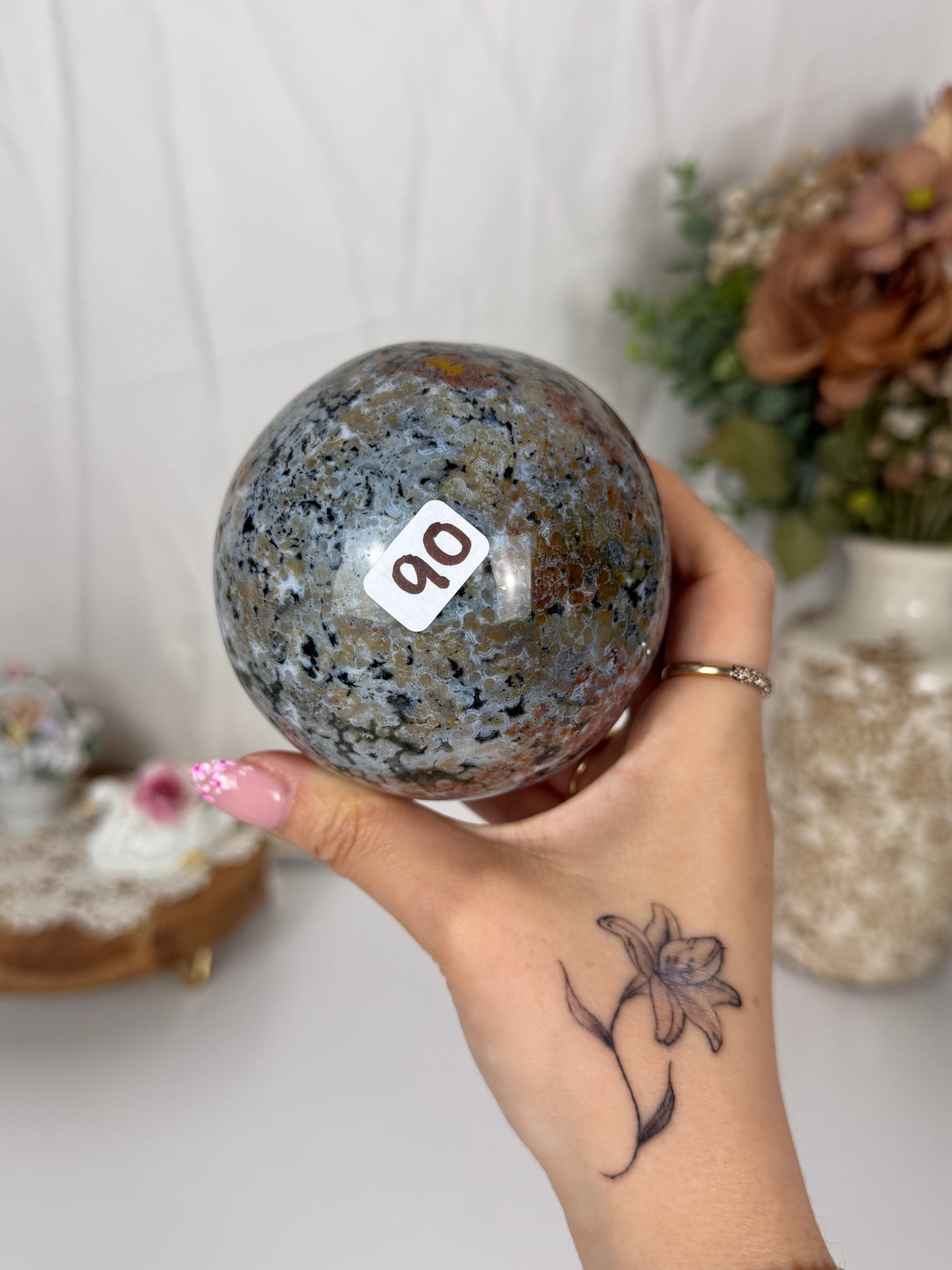 Orby Sea Jasper Sphere (90)