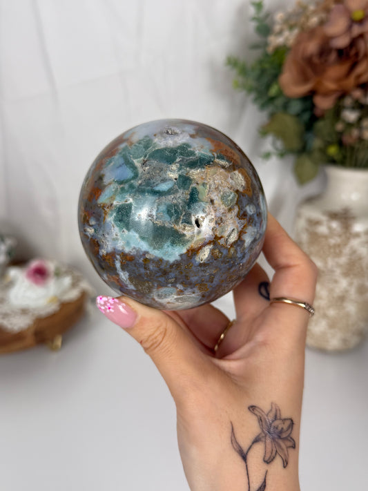 Sea Jasper Sphere (90B)