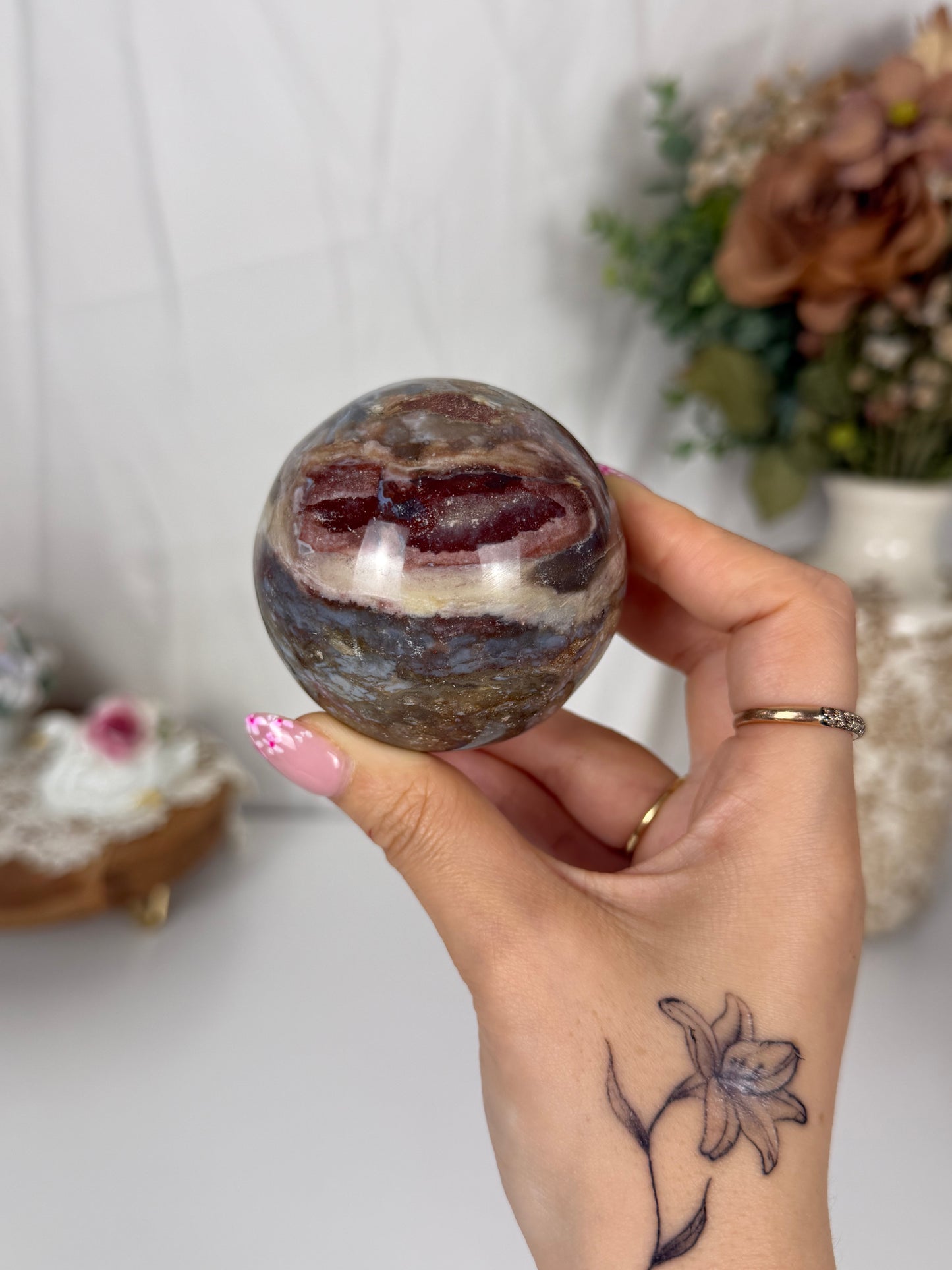 Earthy Rose Sea Jasper Sphere (34)