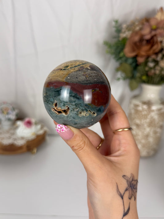 Sea Jasper Sphere (38)