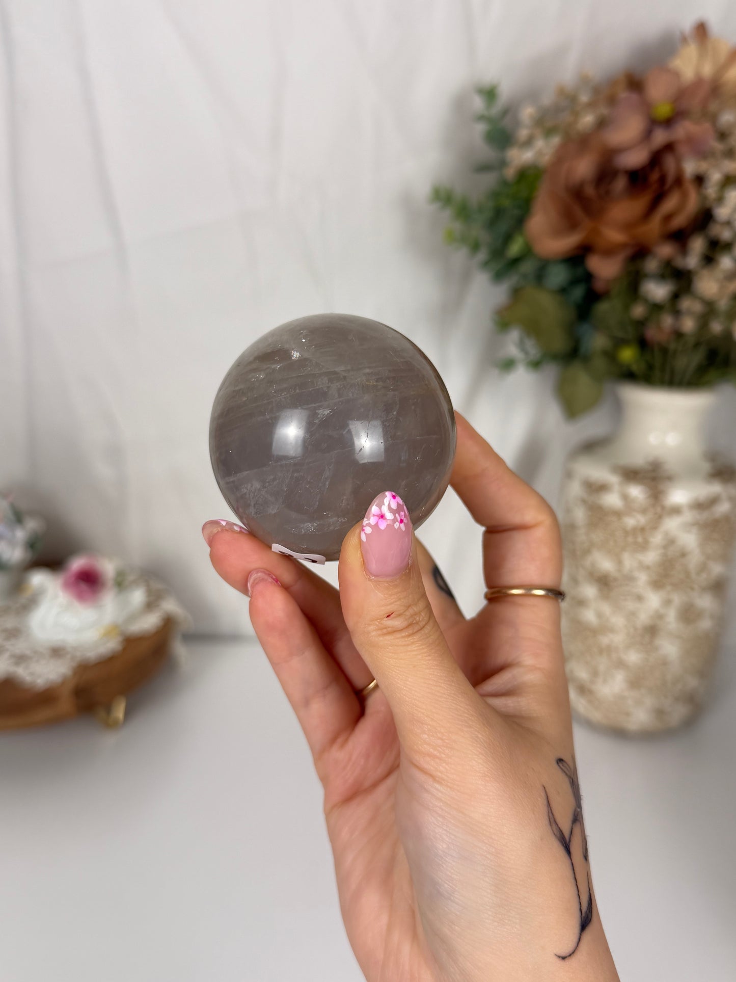Blue Rose Quartz Sphere (26)