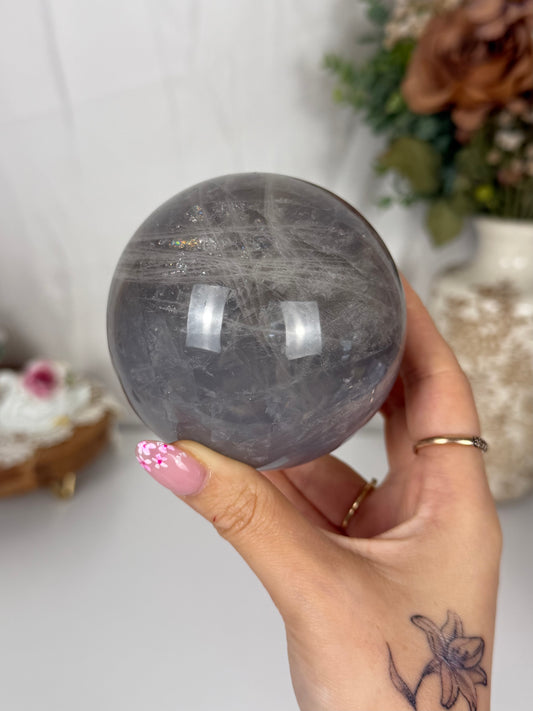 Blue Rose Quartz Sphere (85)