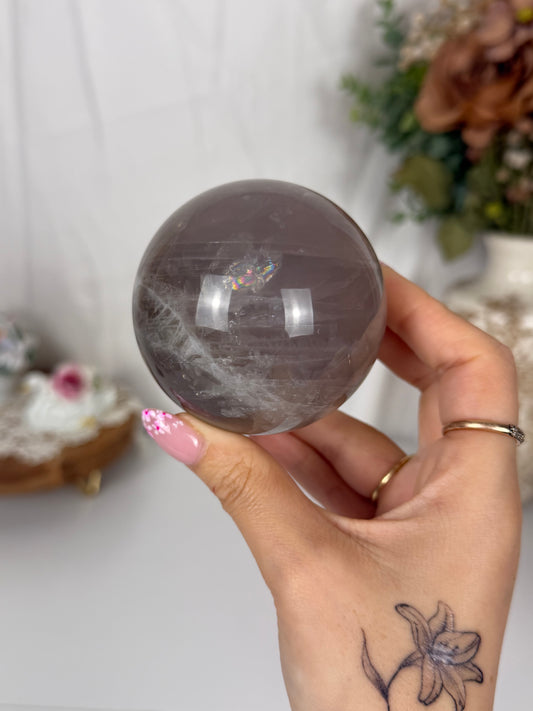 Blue Rose Quartz Sphere (68)