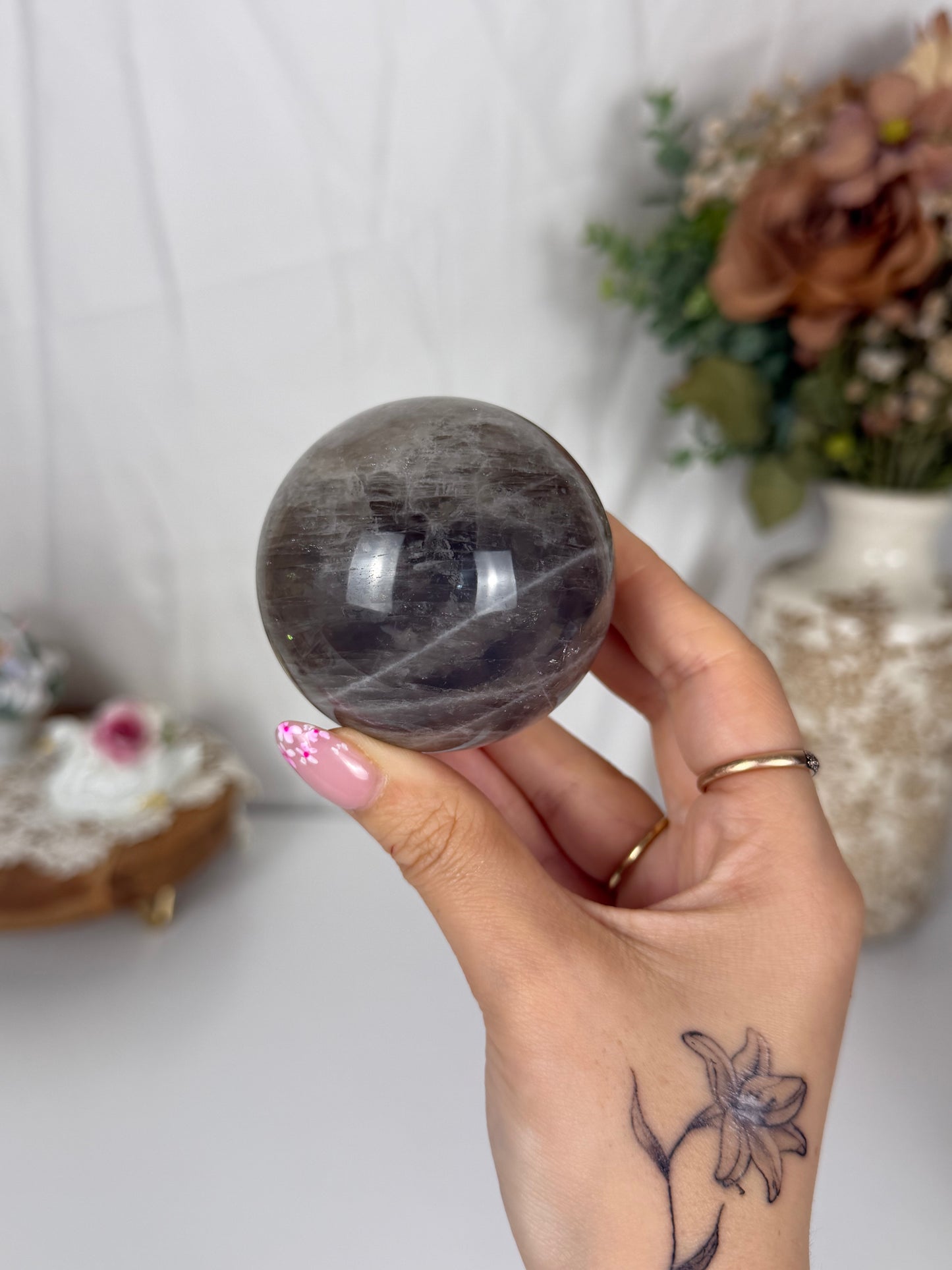 Blue Rose Quartz Sphere (32)