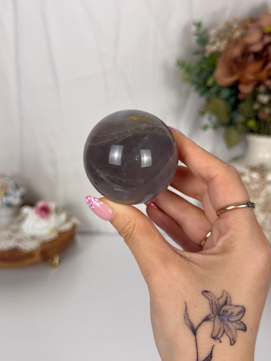 Blue Rose Quartz Sphere (22)