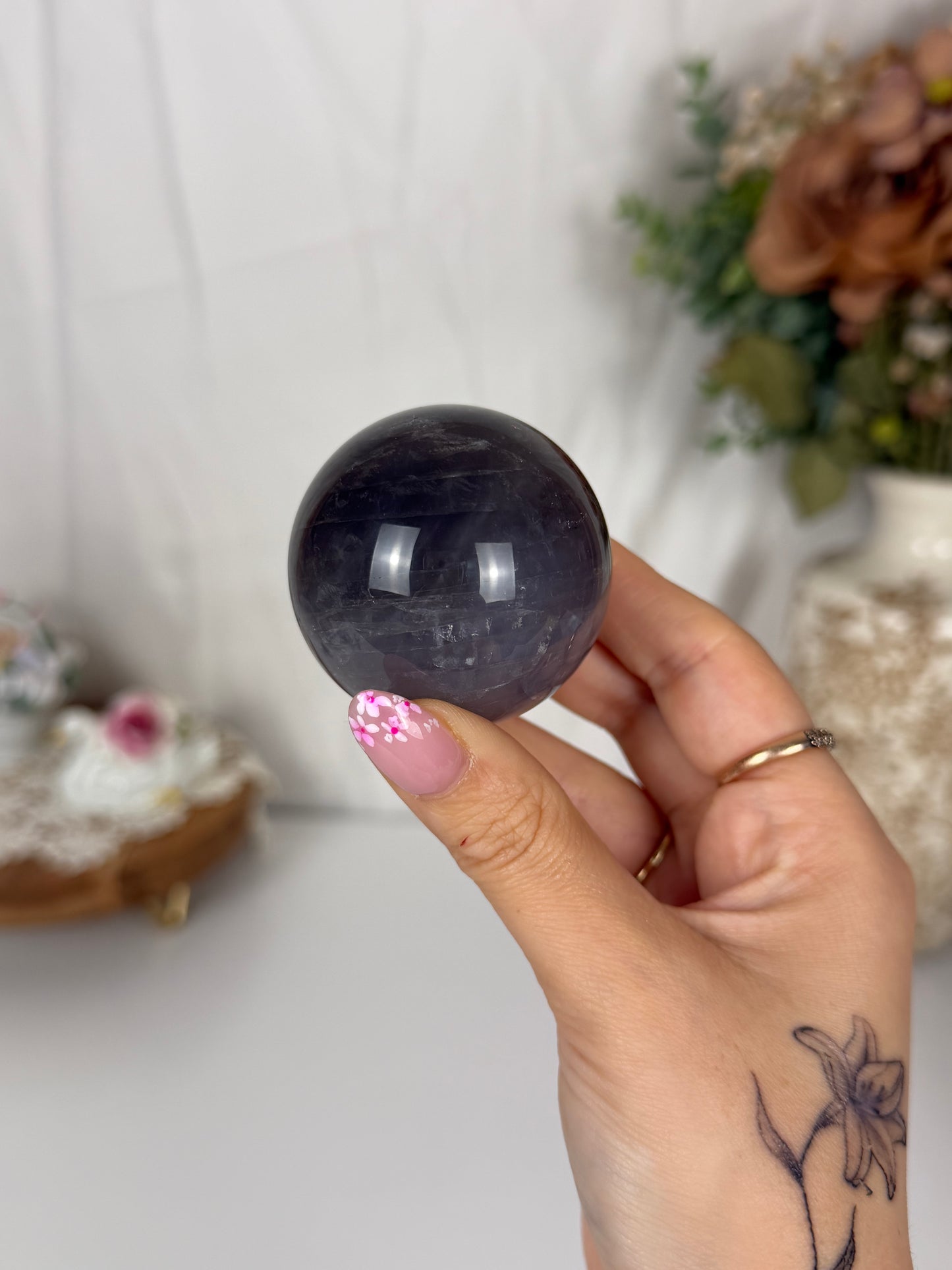 *Star Blue Rose Quartz Sphere (26)