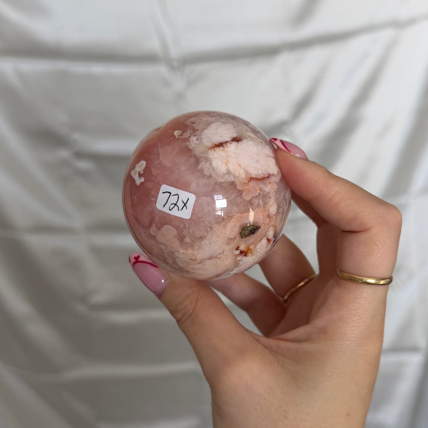 Carnelian & Flower Agate Sphere