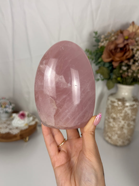 *Bubblegum Pink Star Rose Quartz Freeform (88)