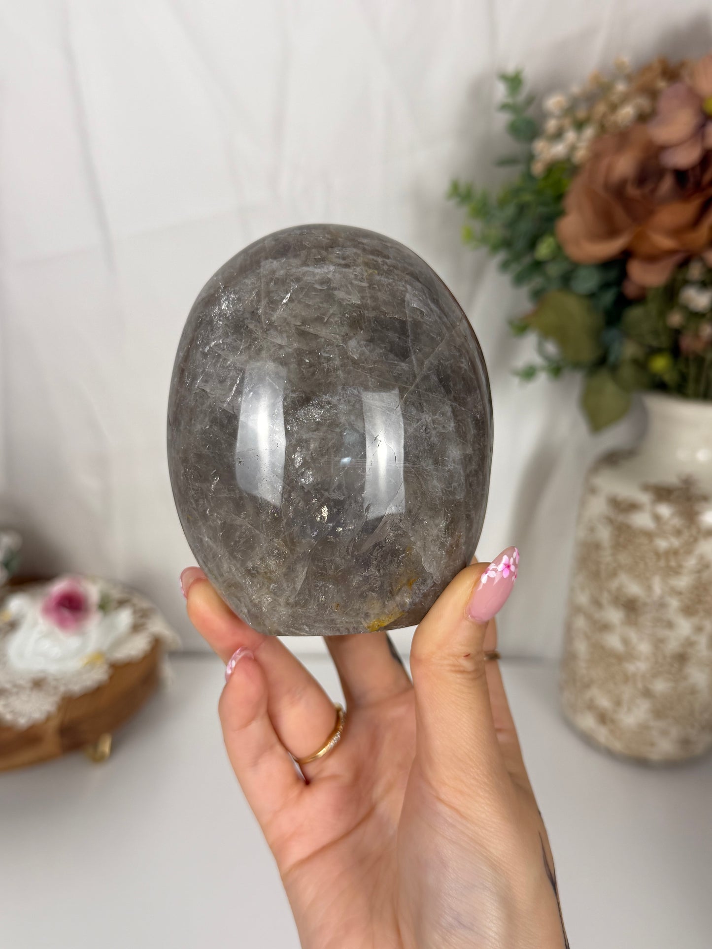 Flashy Blue Rose Quartz Freeform (76)