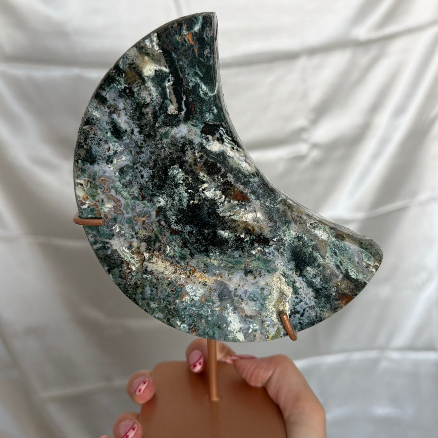 Moss Agate Moon