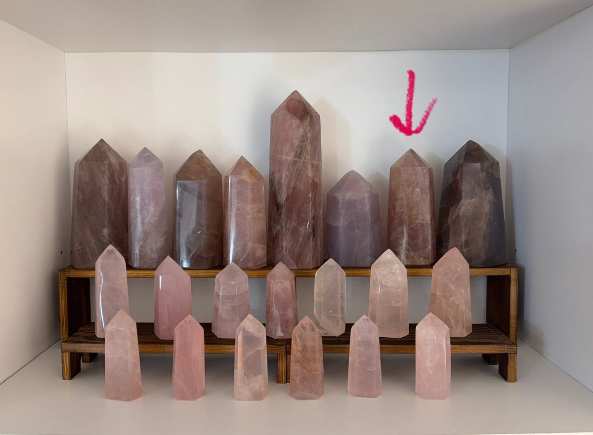 *Fall Mauve Gold Flash Rose Quartz Tower (88X)