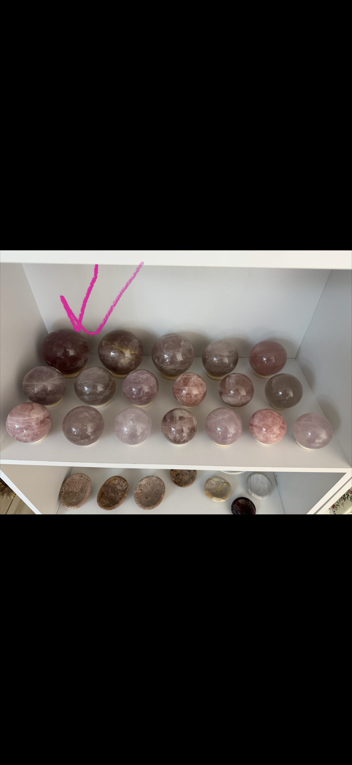 *Berry Star Rose Quartz Sphere 97mm (248)