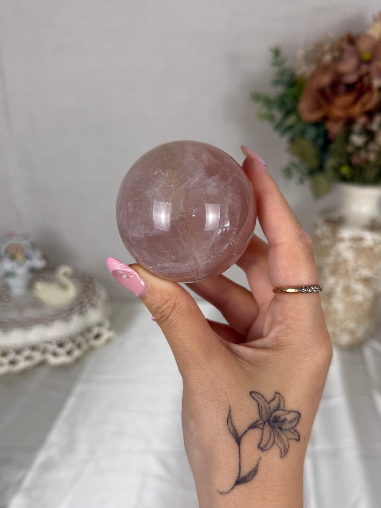 Rose Quartz Sphere (32)